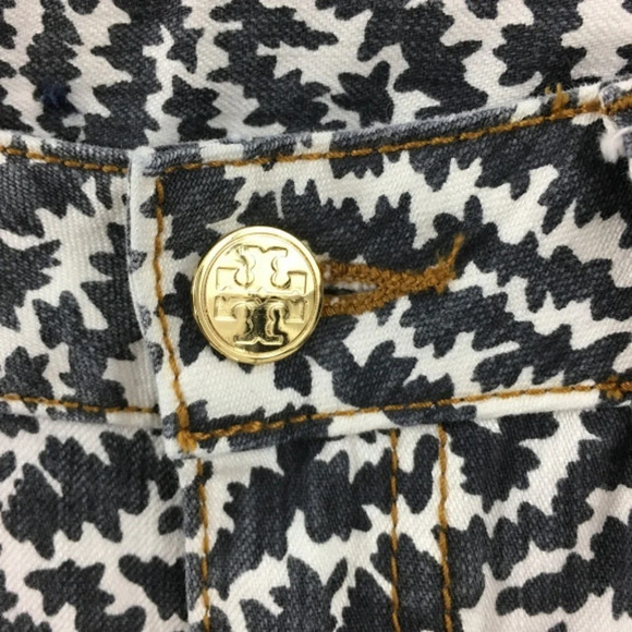 Tory Burch Animal Print Super Skinny Jeans - Picture 5 of 9